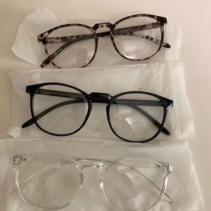 Set of 3 blue light glasses